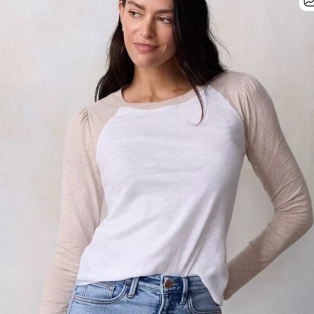 LC Lauren Conrad: Raglan Long Sleeve Shirt
